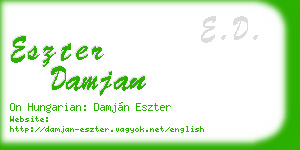 eszter damjan business card